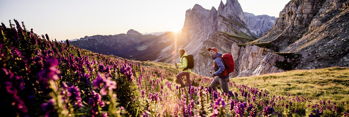 Zwei Wanderer in den Bergen